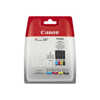 CANON CLI 551 C/M/Y/BK Multipack 4er Pack Schwarz, Gelb, Cyan, Magenta Tintenbehälter