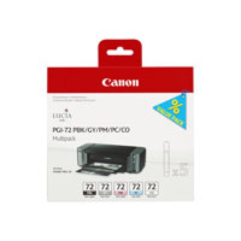 CANON PGI 72 PBK/GY/PM/PC/CO Multipack 5er Pack Grau, Photo schwarz, Photo Cyan, Photo Magenta,
