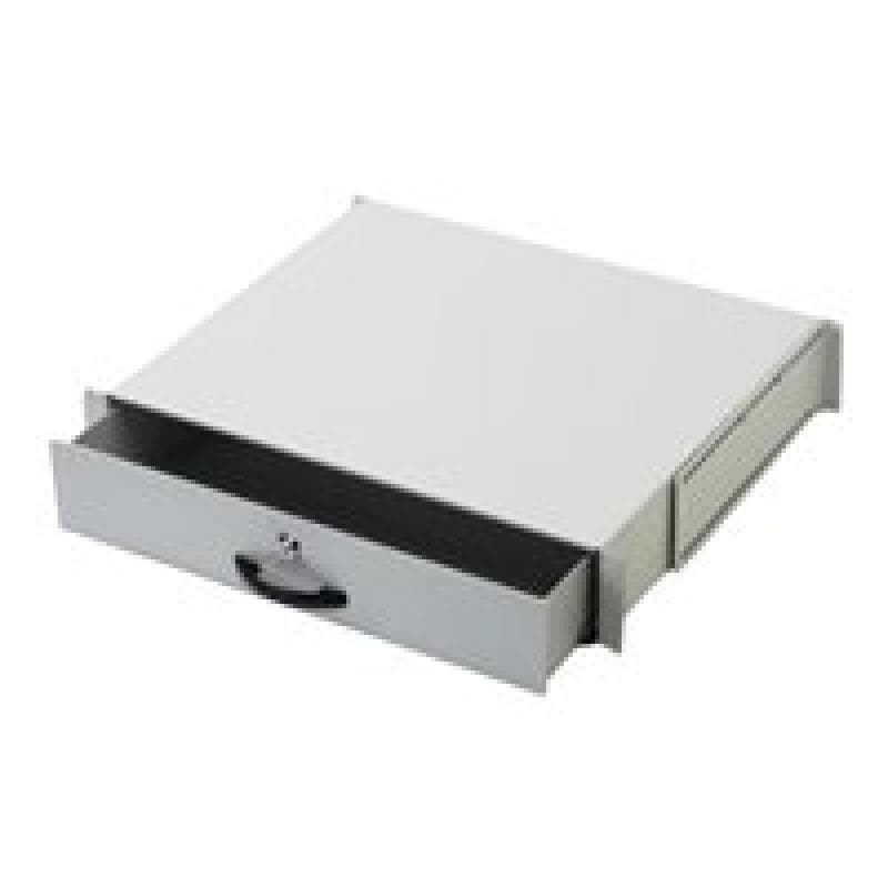 DIGITUS 2HE abschließbar, f 19″ Schränke, grau