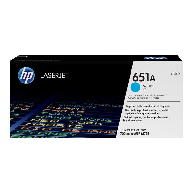 HP 651A Cyan LaserJet Tonerpatrone (CE341A)