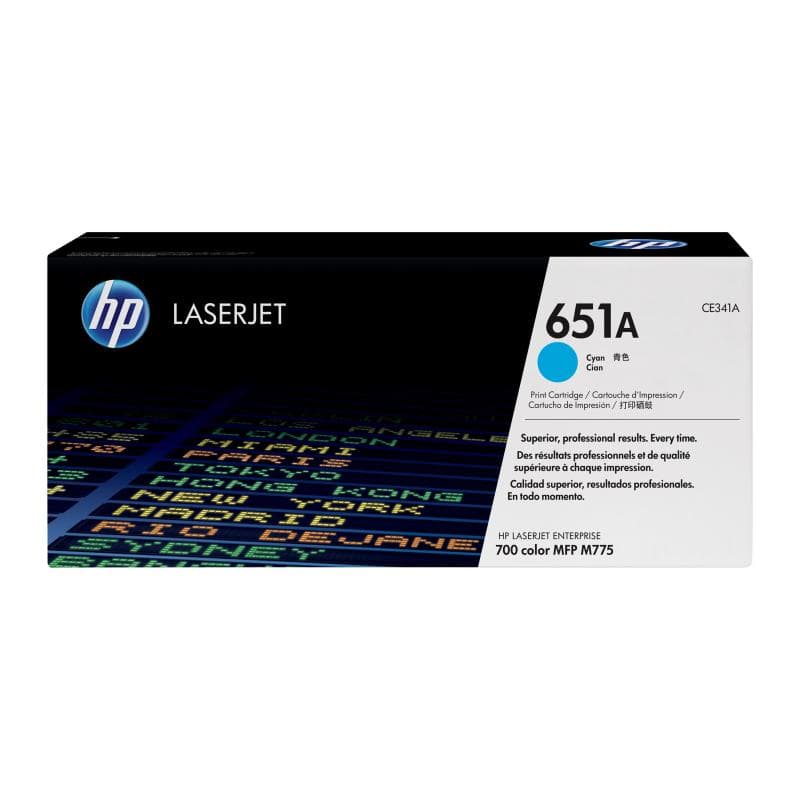 HP 651A Cyan LaserJet Tonerpatrone (CE341A)
