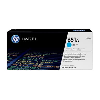 HP 651A Cyan LaserJet Tonerpatrone (CE341A)