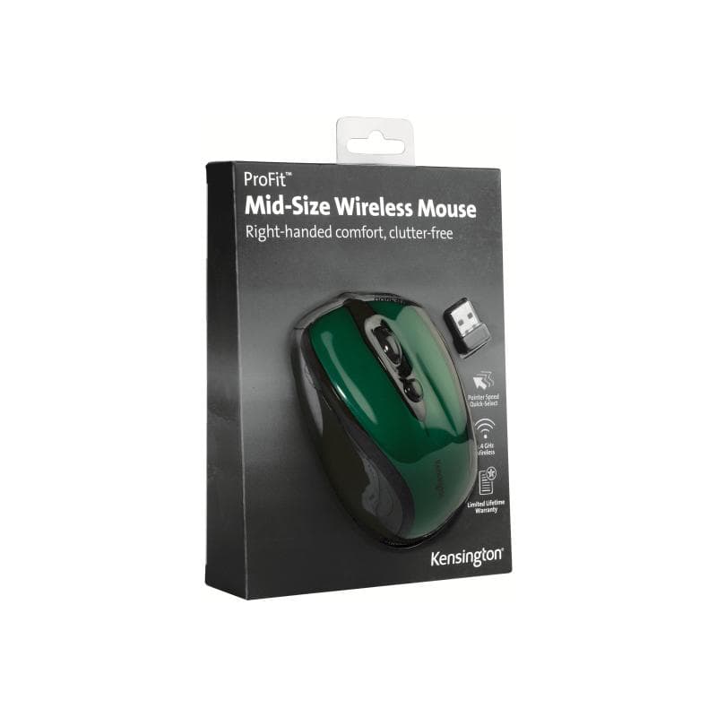 KENSINGTON Pro Fit Mid Size Wireless Emerald grüne Maus