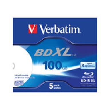Bluray Verbatim 100GB 5pcs BD-R JC Printable