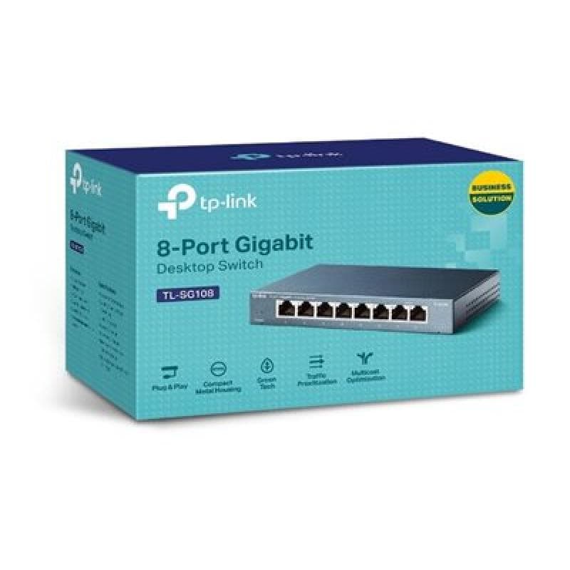 TP-LINK 8-Port Gigabit Desktop Switch Steel Case