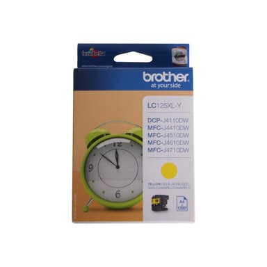 BROTHER LC125XLY Sehr hohe Ergiebigkeit Gelb Tintenpatrone