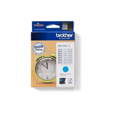 BROTHER LC125XLC Sehr hohe Ergiebigkeit Cyan Tintenpatrone