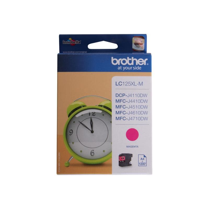 BROTHER LC125XLM Sehr hohe Ergiebigkeit Magenta Tintenpatrone