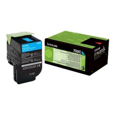 LEXMARK 702C Cyan Tonerpatrone LCCP, LRP