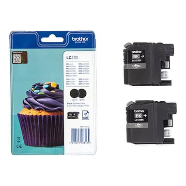 BROTHER 2er Pack Schwarz Tintenpatrone