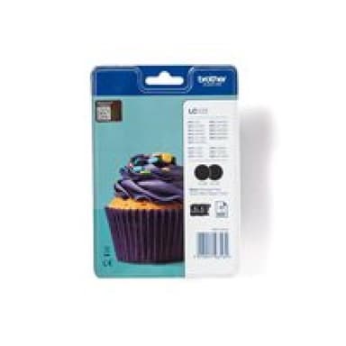 BROTHER 2er Pack Schwarz Tintenpatrone
