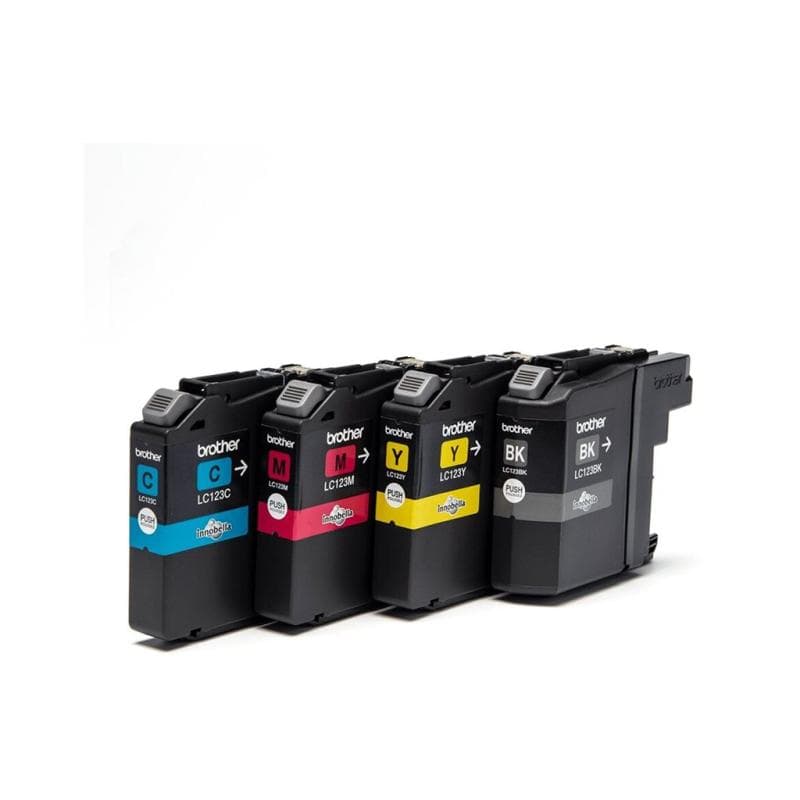 BROTHER LC123 Value Pack 4er Pack Schwarz, Gelb, Cyan, Magenta Tintenpatrone