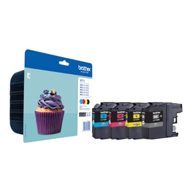 BROTHER LC123 Value Pack 4er Pack Schwarz, Gelb, Cyan, Magenta Tintenpatrone