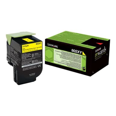 LEXMARK 802XY Besonders hohe Ergiebigkeit Gelb Tonerpatrone LCCP, LRP