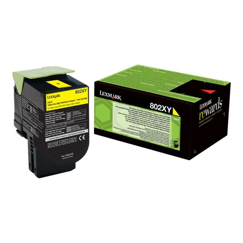 LEXMARK 802XY Besonders hohe Ergiebigkeit Gelb Tonerpatrone LCCP, LRP