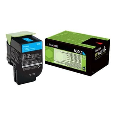 LEXMARK 802C Cyan Tonerpatrone LCCP, LRP