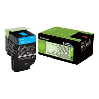 LEXMARK 802C Cyan Tonerpatrone LCCP, LRP