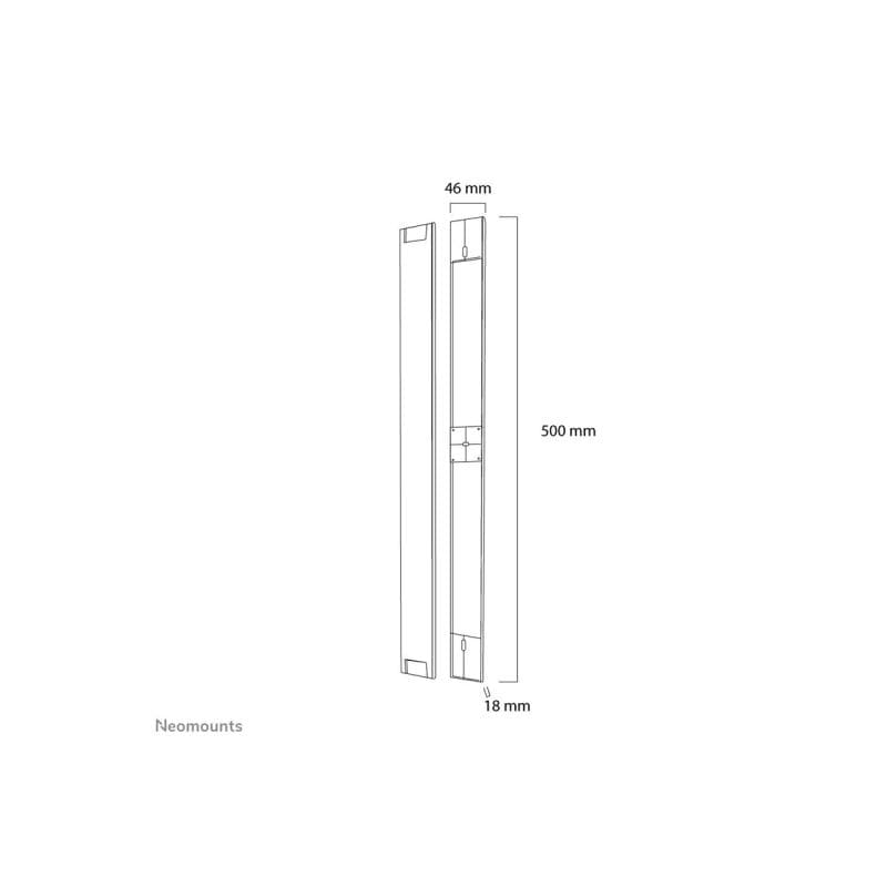 NEOMOUNTS Kabelabdeckung um Kabel an AV-Installationen zu organisieren