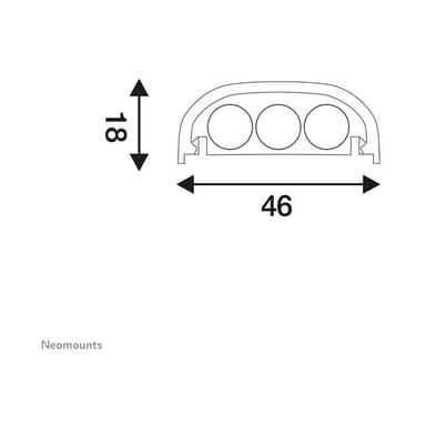 NEOMOUNTS Kabelabdeckung um Kabel an AV-Installationen zu organisieren