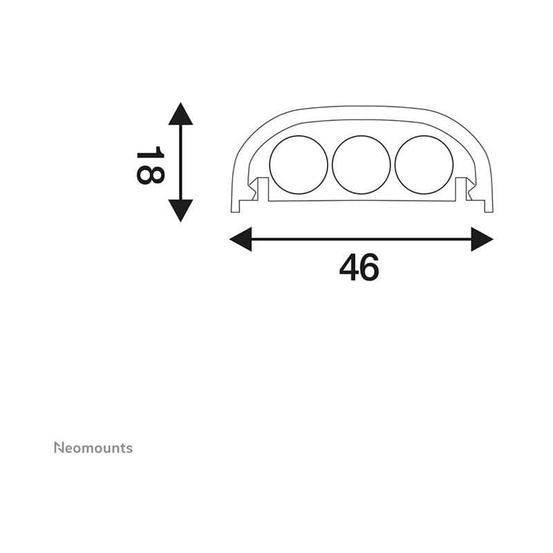 NEOMOUNTS Kabelabdeckung um Kabel an AV-Installationen zu organisieren