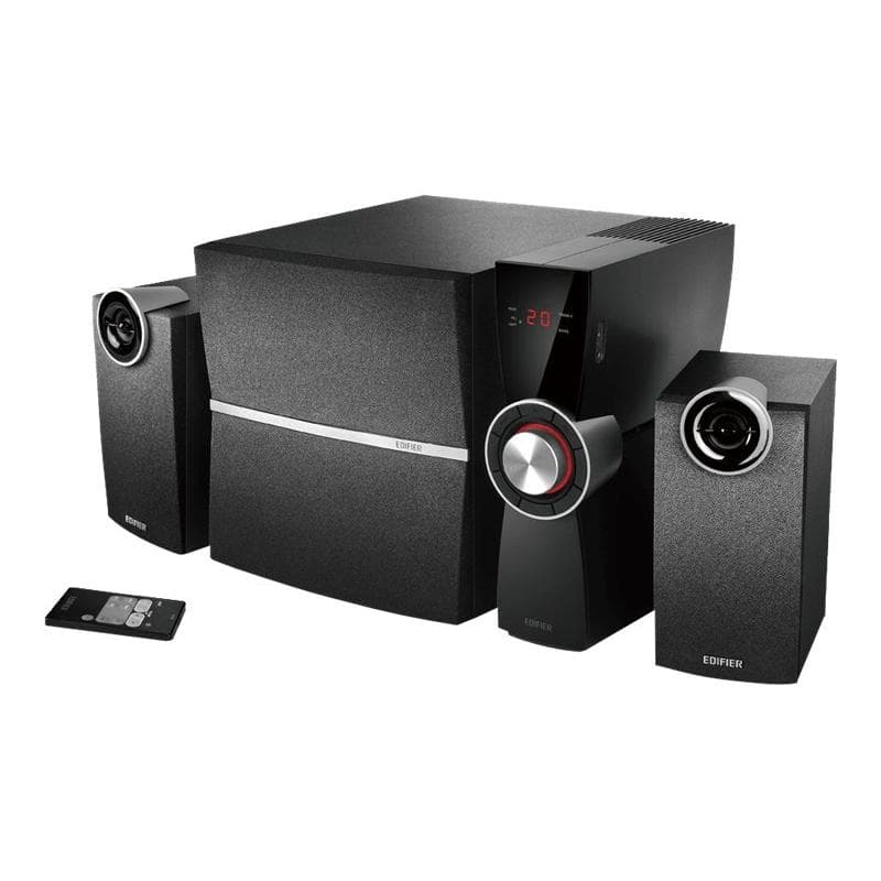 EDIFIER 2.1 Soundsystem C2XD schwarz stylishes 2.1-System mit zwei Satelliten und Subwoofer sowie ei