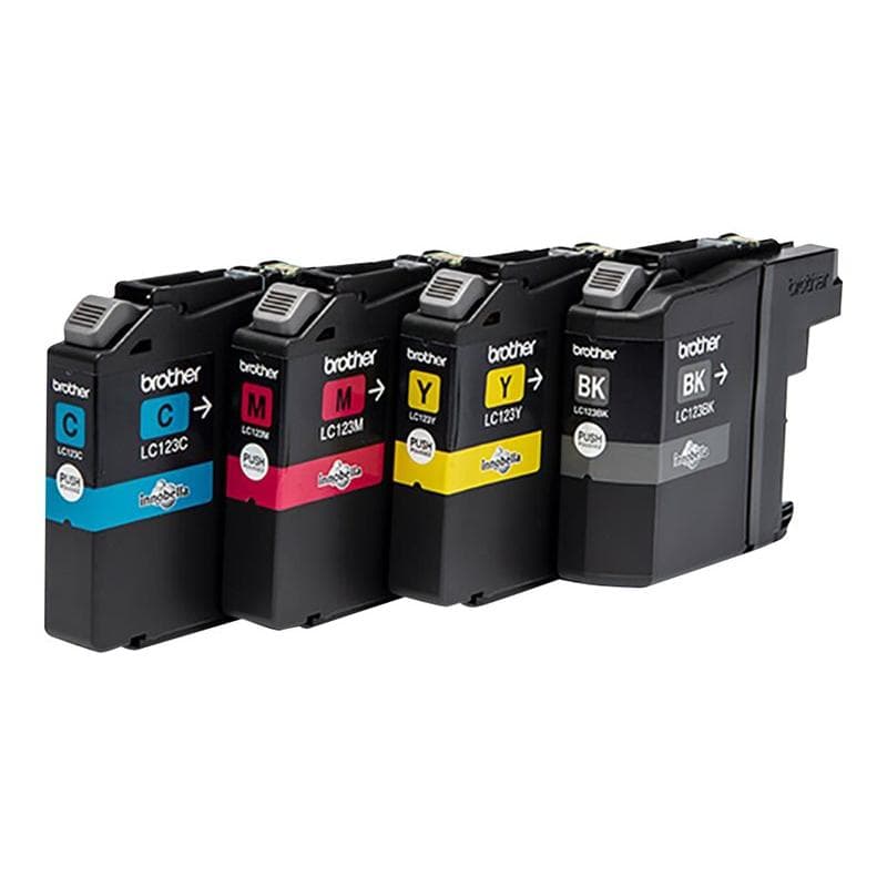 BROTHER LC123 4er Pack Schwarz, Gelb, Cyan, Magenta Tintenpatrone