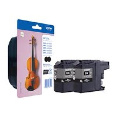 BROTHER LC127XLBKBP2 2er Pack Sehr hohe Ergiebigkeit Schwarz Tintenpatrone