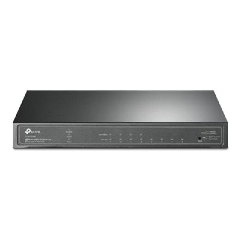 TP-LINK 8-Port Gigabit Desktop Switch with  4-Port PoE 55 W PoE Power, Desktop Steel Case