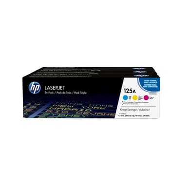 HP 125A Tri pack 3er Pack Gelb, Cyan, Magenta LaserJet Tonerpatrone (CE259AM)
