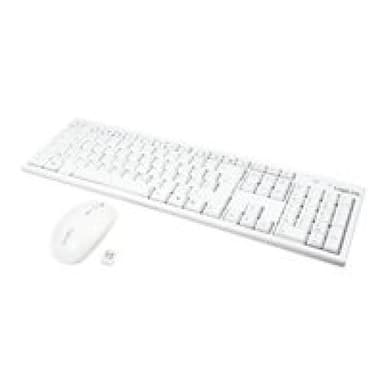 LOGILINK Tastatur LOGILINK Wireless 2,4GHz mit Maus white