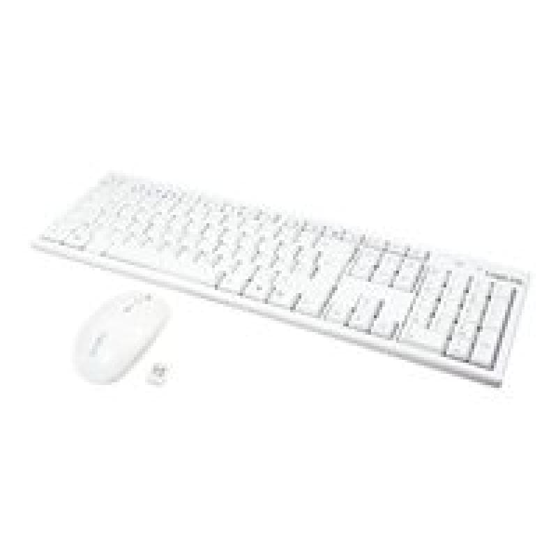 LOGILINK Tastatur LOGILINK Wireless 2,4GHz mit Maus white