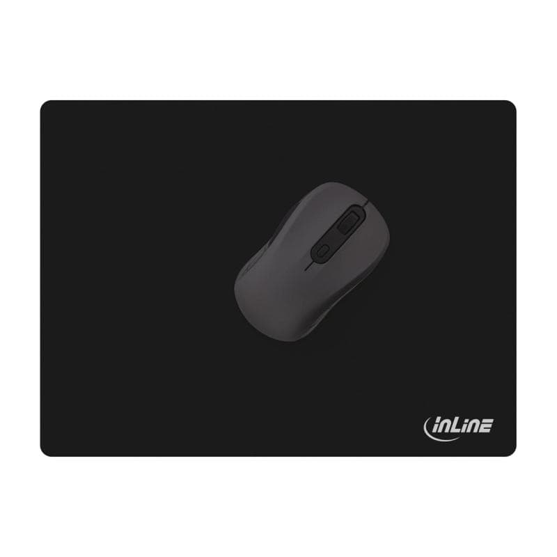 INLINE ® Maus-Pad, Soft Gaming Pad, 350x260x3mm, schwarz