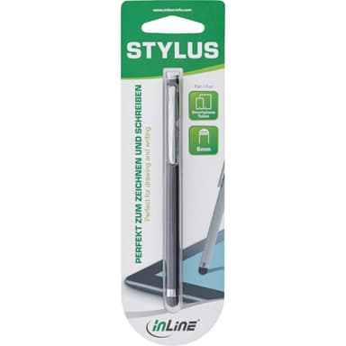 INLINE Stylus, für Touchscreens von Smartphone und Tablet, schwarz