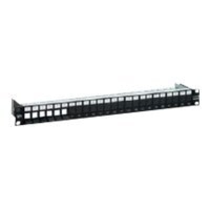 BTR NETCOM Modul 19 Zoll Modulträger 1HE 24 Port schwarz leer