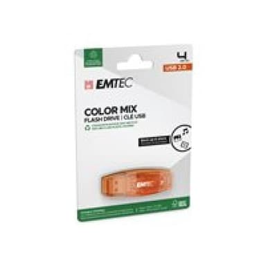 EMTEC USB-Stick 4GB EMTEC C410 Color Mix USB 2.0 red
