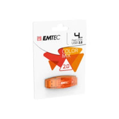 EMTEC USB-Stick 4GB EMTEC C410 Color Mix USB 2.0 red