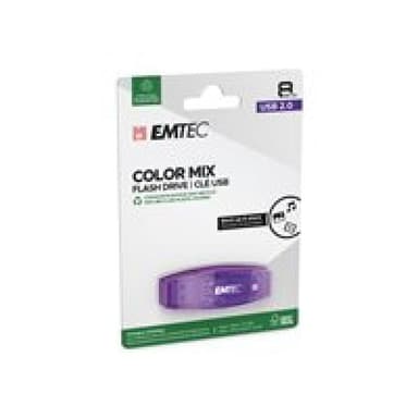 EMTEC USB-Stick 8GB EMTEC C410 Color Mix USB 2.0 black