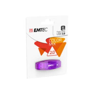 EMTEC USB-Stick 8GB EMTEC C410 Color Mix USB 2.0 black