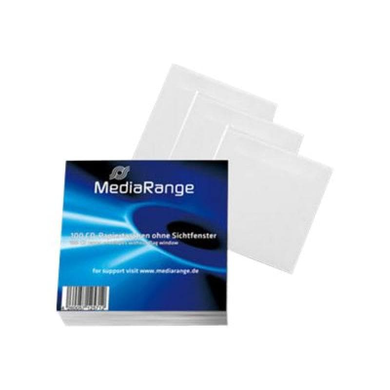 MEDIARANGE CD Paperbag MediaRange 100pcs,ohne Fenster, Retailpack