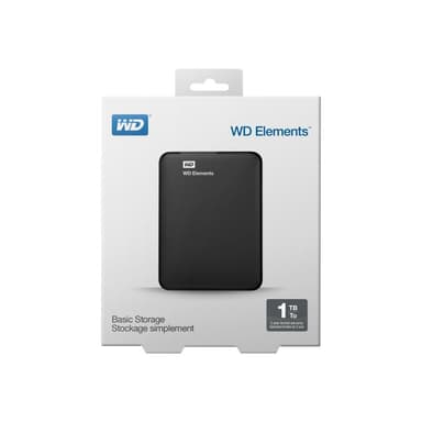 1TB Western Digital Elements Portable USB3.0 schwarz