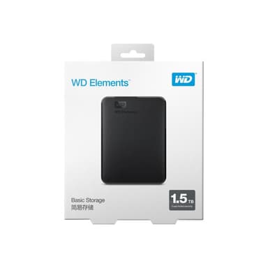 1,5TB Western Digital Elements portable USB3.0 schwarz