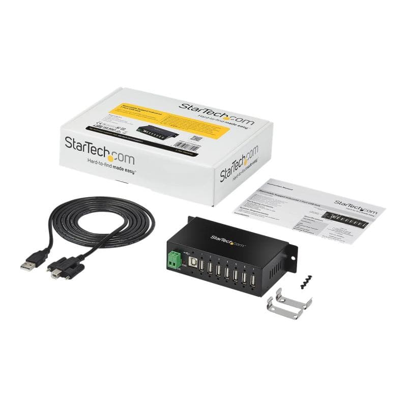 STARTECH.COM Mountable Rugged Industrial 7 Port USB Hub