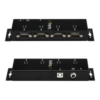 STARTECH.COM 4 Port USB auf Seriel RS232 Adapter Hub - Industriell DIN-Scheinen/ Wandmontagefähig -