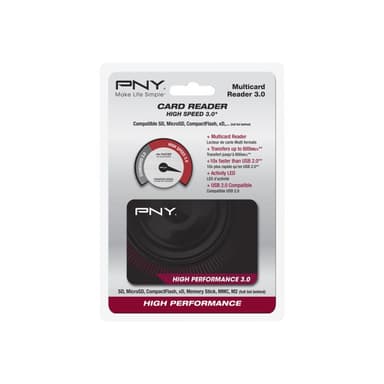 PNY Flash Card Reader High Performance 3.0 Formate SD/miniSD/microSD/SDHC/miniSDHC/microSDHC/SDXC/mi