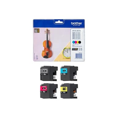 BROTHER LC127XL Value Pack 4er Pack Schwarz, Gelb, Cyan, Magenta Tintenpatrone