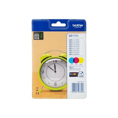 BROTHER LC125XL Rainbow Pack Gelb, Cyan, Magenta Tintenpatrone