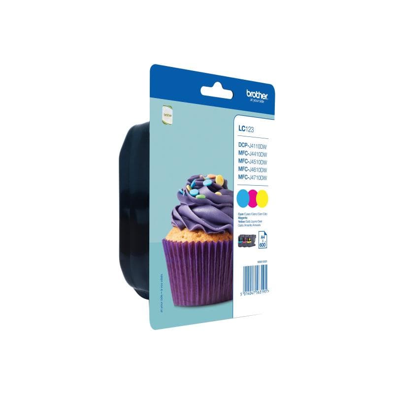 BROTHER LC123 RainbowPack Gelb, Cyan, Magenta Tintenpatrone