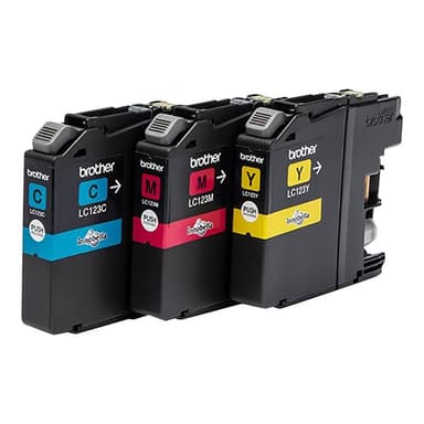 BROTHER LC123 RainbowPack Gelb, Cyan, Magenta Tintenpatrone