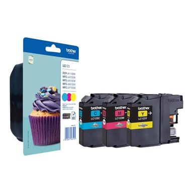 BROTHER LC123 RainbowPack Gelb, Cyan, Magenta Tintenpatrone