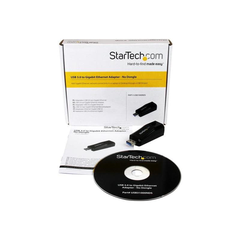 STARTECH.COM USB 3.0 auf Gigabit Ethernet Lan Adapter - Schwarz